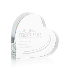 Kashmir Crystal Heart Award - Customizable Gift - Personalized Gifts