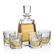 Riddell Crystal Decanter Set with Glasses - Barware Gifts