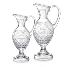 24% Lead Crystal Golf Etched Trophy Award - Championship Trophies