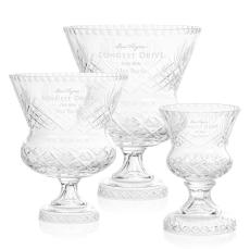 Elegant 8.25 Lisburne Lead Crystal Vase - Vase Awards