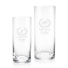 Modern Elmwood Crystal Vase - Deep Etch Ready - Vase Awards