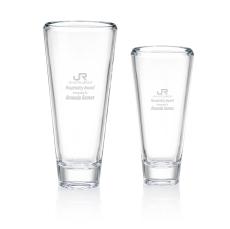 Beveled Lead-Free Crystal Baltic Vase - Vase Awards