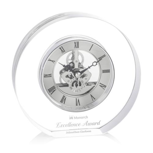 Crystal Clocks - Elegant Crystal Skeleton Clock Award