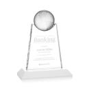 Elegant Crystal Globe Achievement Award