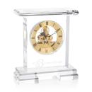 Gold Crystal Skeleton Clock - Customizable