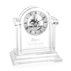 Elegant Crystal Arch Clock - Silver Movement - Crystal Clocks