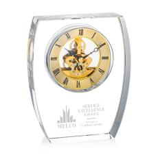 Optical Crystal Barchus Clock with Gold Accents - New Additions