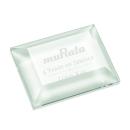 Elegant Crystal Paperweight - Deep Etch Design