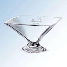 Quadro Crystal Bowl - Vase Awards