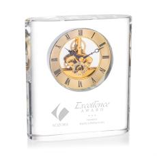 Adams Gold Crystal Clock - Elegant Gift Piece - Crystal Clocks