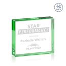 Emerald Verona Crystal Paperweight Award