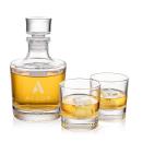 Baldwin Crystal Decanter Set with 4 Glasses