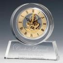 âElegant Crystal Tondo Clock with Gold Skeletonâ