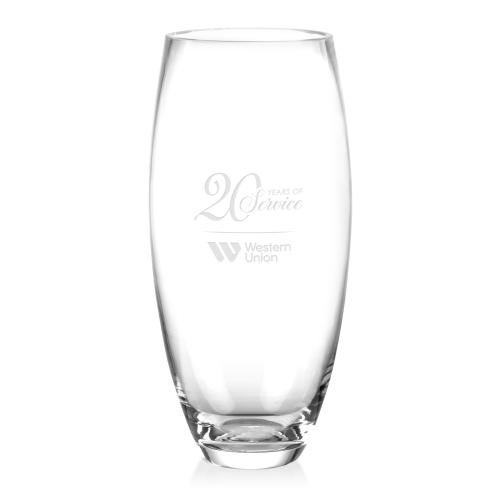 Crystal Renfrew Vase with Elegant Design Trophies - Championship Trophies - Crystal Renfrew Vase with Elegant Design