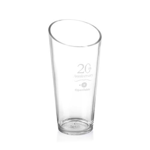 Trophies - Championship Trophies - Elegant Conestoga Crystal Vase - Slanted Rim