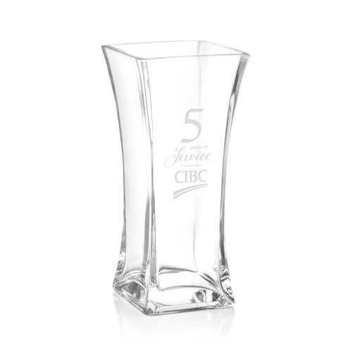 Elegant Crystal Vase with Sturdy Base Trophies - Championship Trophies - Elegant Crystal Vase with Sturdy Base