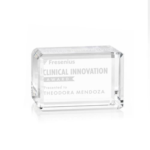 Personalized Gifts - Fulton Crystal Cube Achievement Award