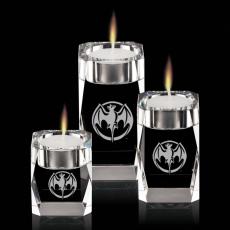 Optical Crystal Tealight Holder Set - Personalized Gifts