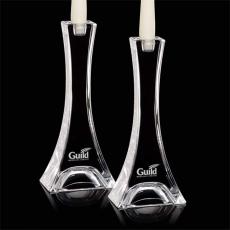 Classic 10â Crystal Candlesticks, Set of 2 - Personalized Gifts