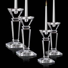 Dillingham Crystal Candlesticks Set of 2 - 10 Inch - Personalized Gifts