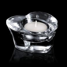 Heart Crystal Candleholder with Candle - Personalized Gifts