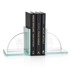 Elegant Arch Amberwood Bookends - Deep Etch - Personalized Gifts