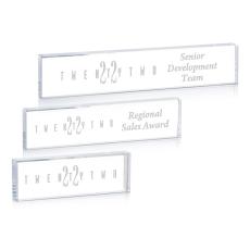 Starfire Crystal Nameplate with Deep Etch - Personalized Gifts