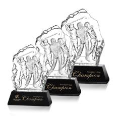 Crystal Golf Swing Excellence Award - Golf Awards and Trophies