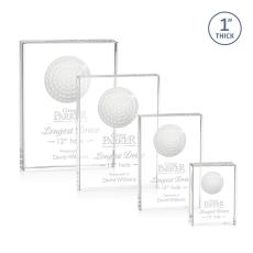 Crystal Golf Globe Award - Elegant Recognition - Golf Awards and Trophies