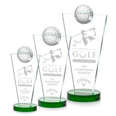 Optical Crystal Golf Globe Award - Trophies