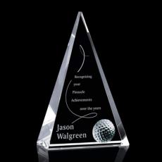 Elegant Crystal Golf Award Trophy - Customizable - Golf Awards and Trophies