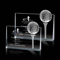 Optical Crystal Golf Globe Award - Golf Awards and Trophies