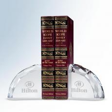 Faceted Crystal Bookends - Trophies