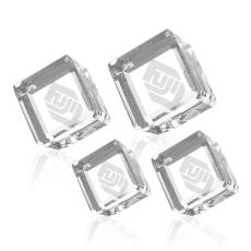 Crystal Corner Cube Award - Elegant Recognition - Personalized Gifts