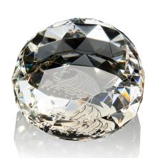 Faceted Crystal Gem Paperweight - Personalized Gifts