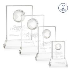 Crystal Globe Award with Base - Corporate Awards