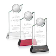 Elegant Crystal Globe Achievement Award - Trophies
