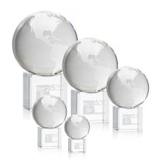 Elegant Rotating Crystal Globe Award - Corporate Awards