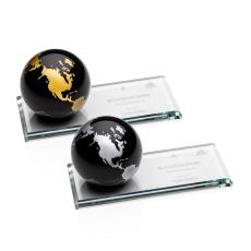 Elegant Crystal Globe Recognition Award - Globe Awards