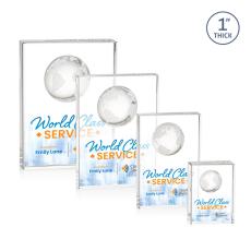 Sure! Here's a suitable product title:  **VividPrint Crystal Globe Award** - Globe Awards