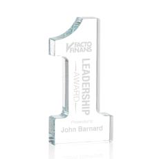 Optical Crystal #1 Paperweight Award - Personalized Gifts