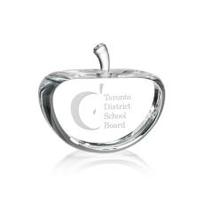 Kusak Argyle Apple Crystal Award - Personalized Gifts