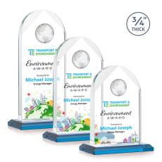 Starfire Globe Award with VividPrint Customization - Globe Awards