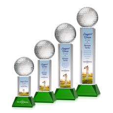 Optical Crystal Golf Award with VividPrintâ¢ Design - Golf Awards and Trophies