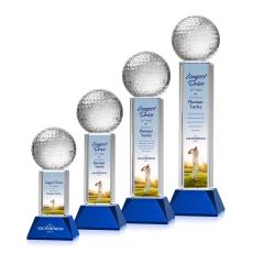 Crystal Golf Ball Award with VividPrint Color - Golf Awards and Trophies