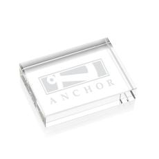 Optical Crystal Etched Paperweight Gift - Personalized Gifts