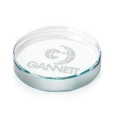 Jade Glass Barrie Paperweight - Customizable Gift - Personalized Gifts