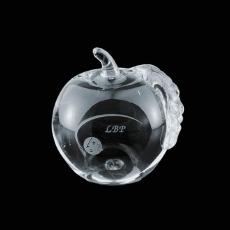 Elegant Crystal Apple Award â 2.75 Diameter - Personalized Gifts