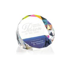 Crystal Chiltern Paperweight - Deep Etched Beauty - Personalized Gifts