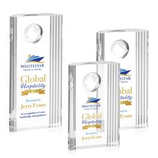 Crystal Globe Award with VividPrint Design - Globe Awards